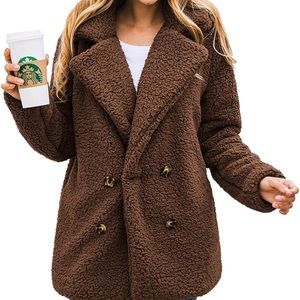 FAUX SHEARLING SHAGGY JACKET